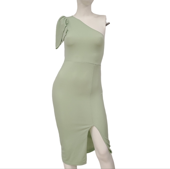 New with Tags Pretty Little Things One Shoulder Bodycon Dress size 2 - Picture 5 of 12